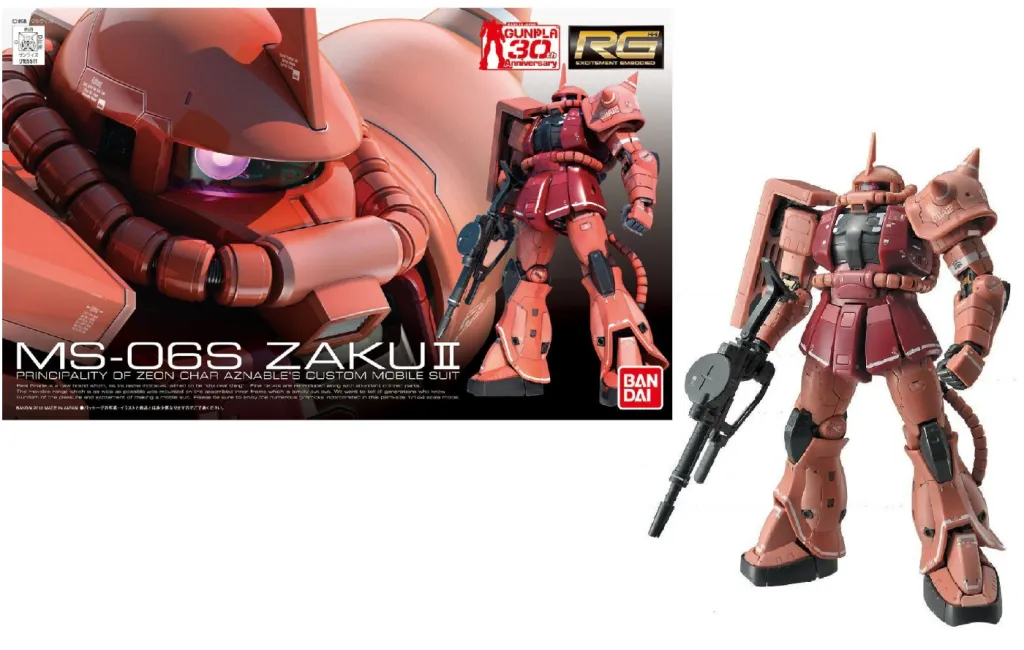 GUNDAM - Model Kit - Real Grade - MS-06S Zaku II - 13 CM
